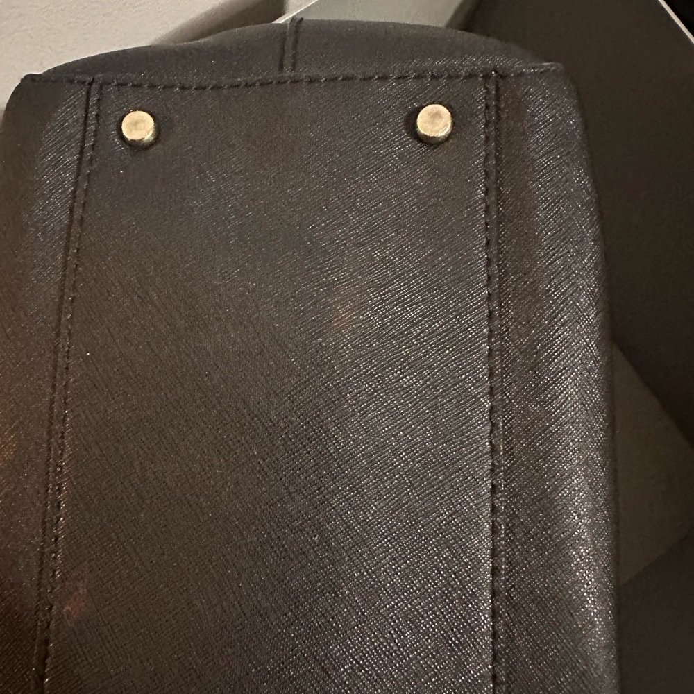 Kate Spade New York Black Leather Satchel Bag with Detachable Long Strap - Picture 10 of 16